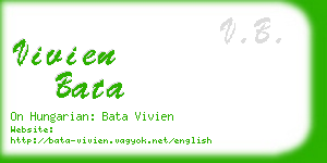 vivien bata business card